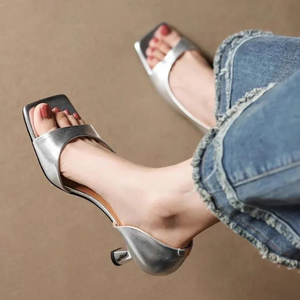 Valenti | Leather Block Heels