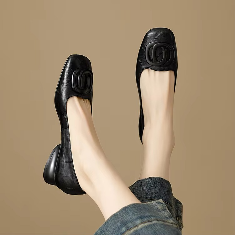 Opium | Leather Ballet Flats