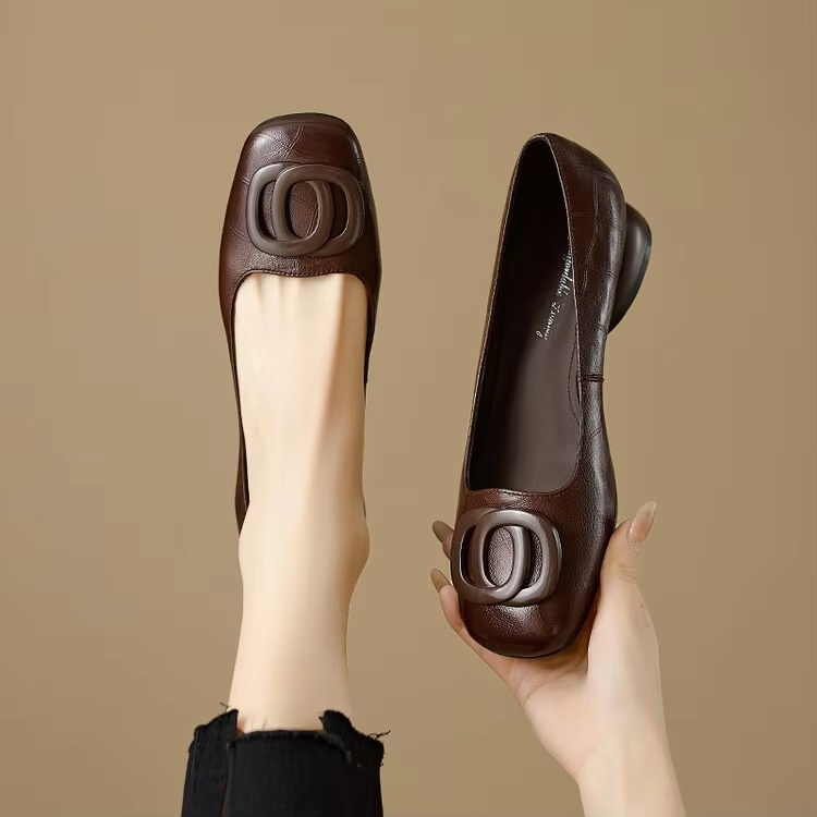 Opium | Leather Ballet Flats