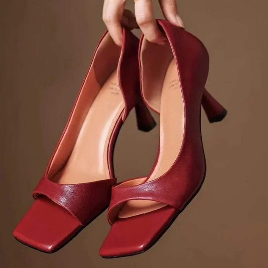 Valenti | Leather Block Heels