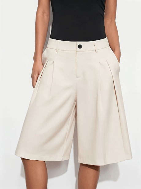 Elin | Eleganti shorts bermuda a vita alta