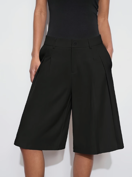Elin | Eleganti shorts bermuda a vita alta