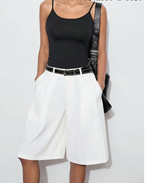 Elin | Eleganti shorts bermuda a vita alta