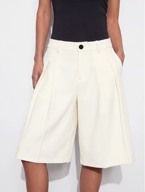 Elin | Eleganti shorts bermuda a vita alta