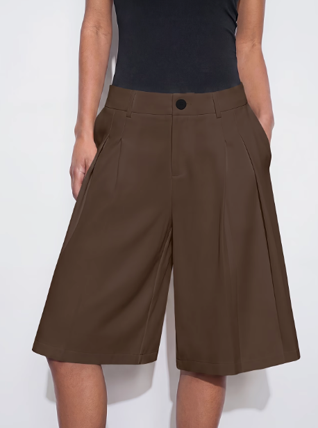 Elin | Eleganti shorts bermuda a vita alta