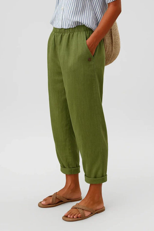 Elara | Pantaloni in cotone a taglio dritto