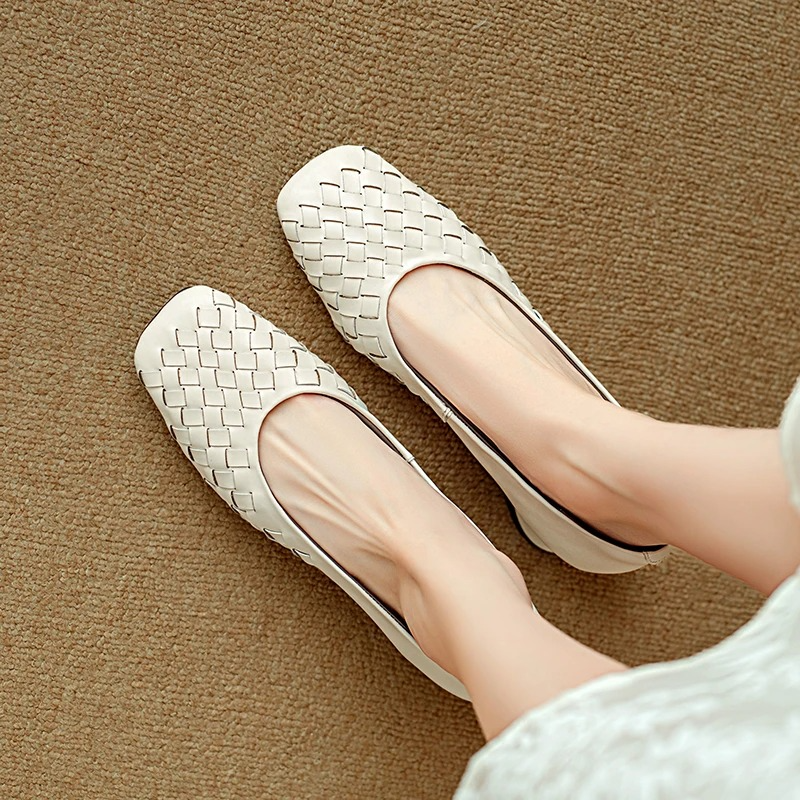 Marcelle | Leather Ballerina Flats