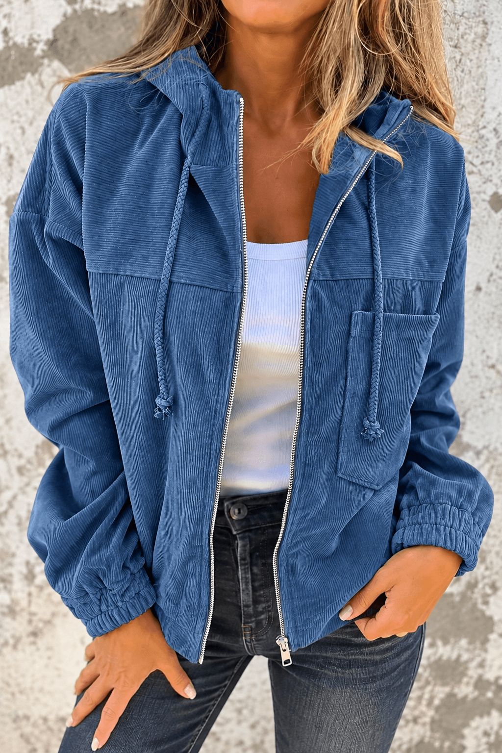 Rosalia | Felpa Chic in Velluto con Cappuccio