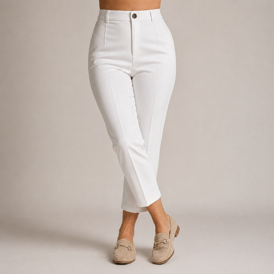 Louisa | Pantaloni tailleur a vita alta cropped