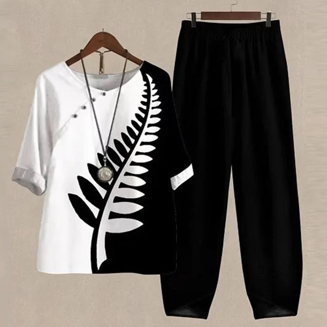 Gwendolyn | Comfortable Chic Shirt & Trouser Set