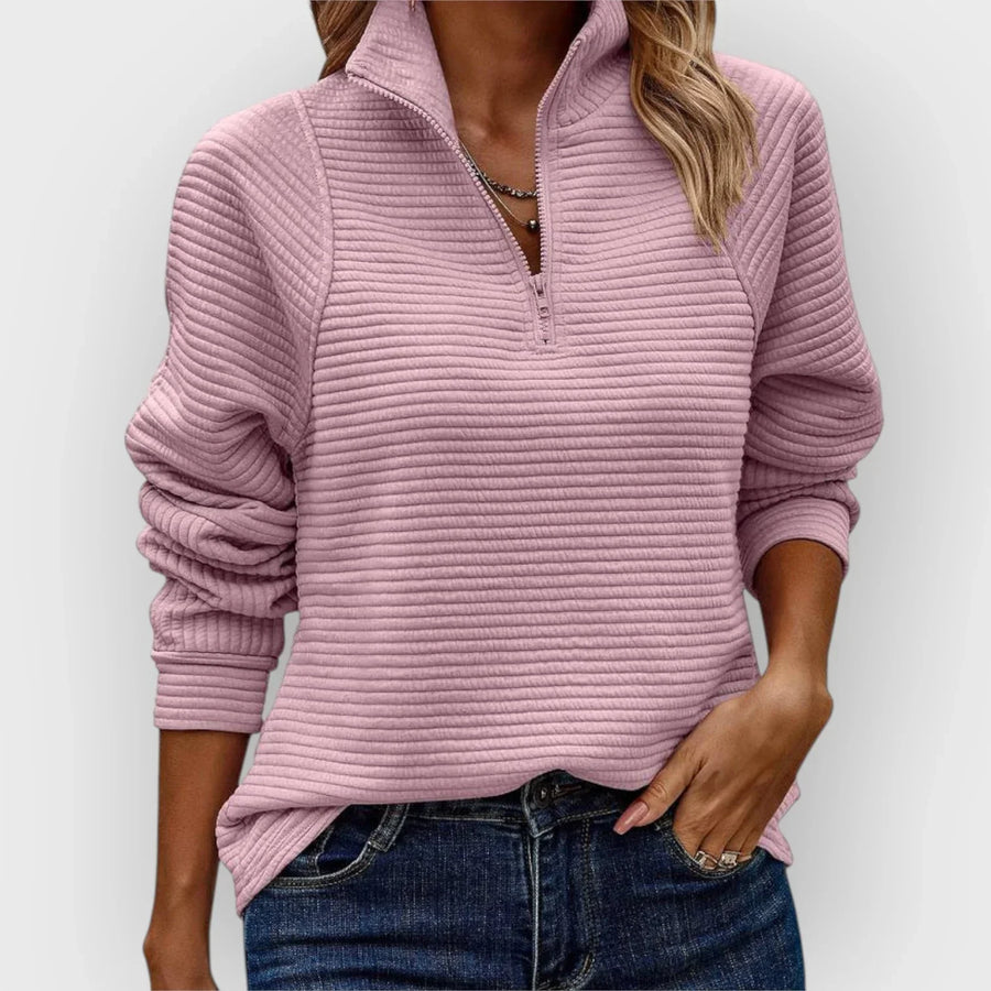 Josephine | Maglione elegante a mezza zip
