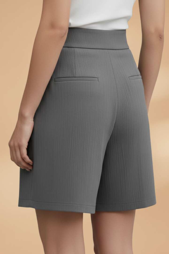 Stephanie | Casual Button-Front Shorts