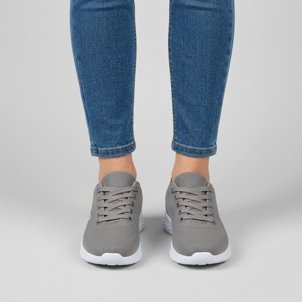 Alixia sneaker in rete grigio