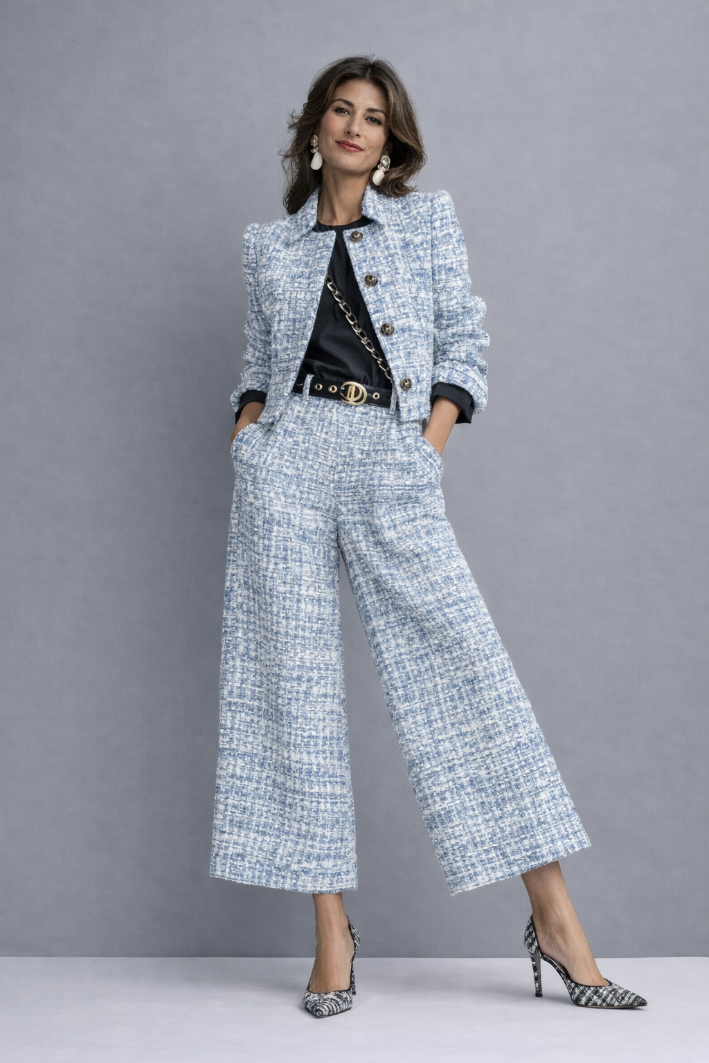 Valentina | Completo Due Pezzi in Tweed Strutturato