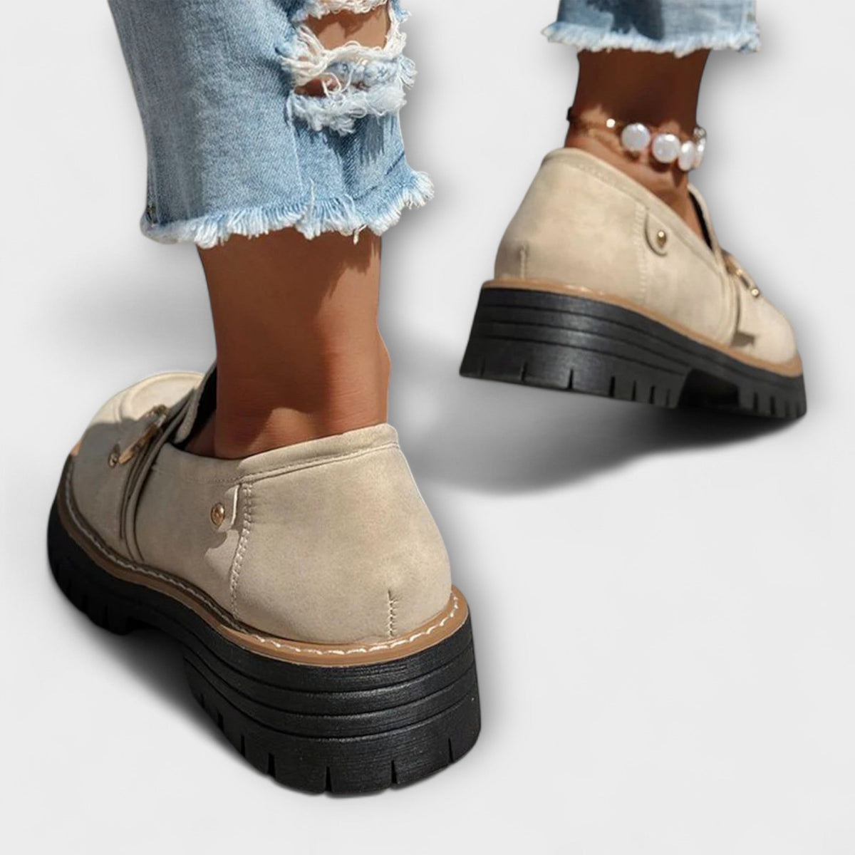 Lora | Casual Round-Toe Moccasins