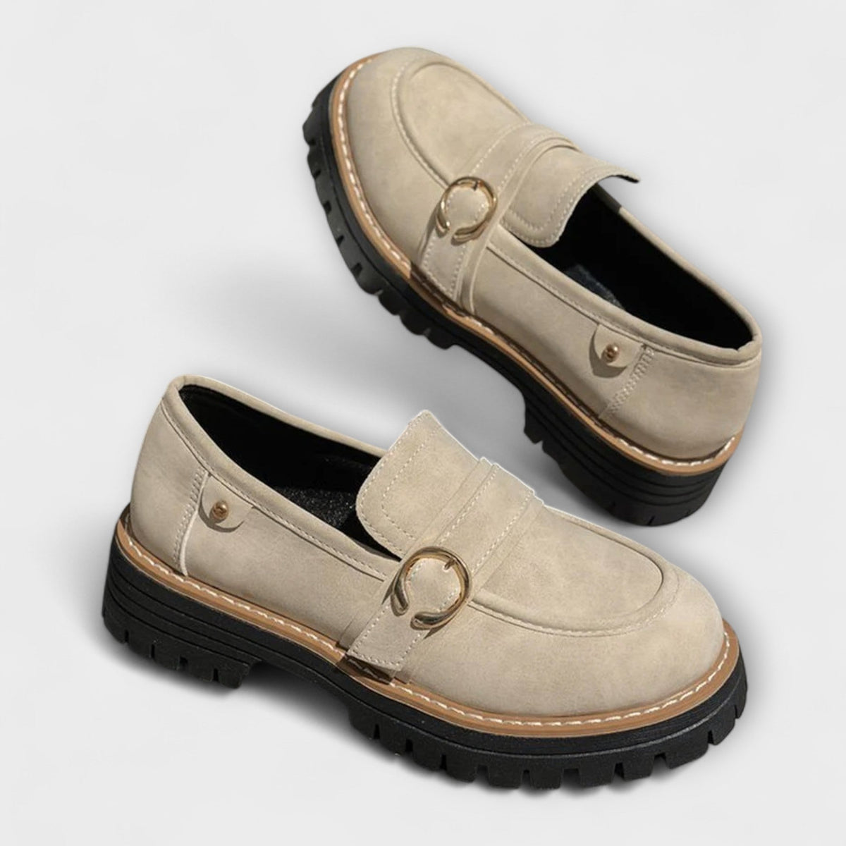 Lora | Casual Round-Toe Moccasins
