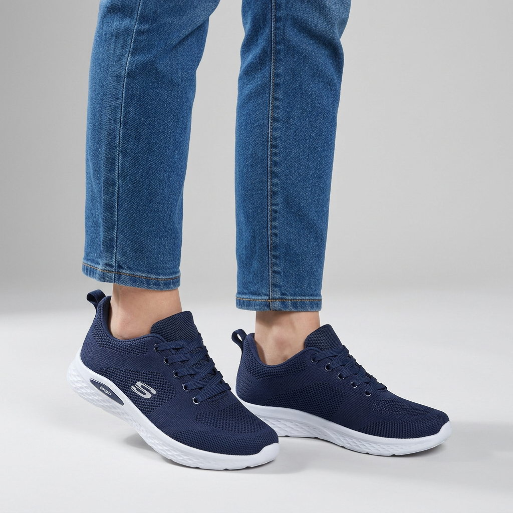 Alixia sneaker in rete blu