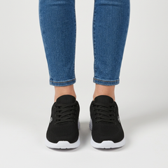 Alixia sneaker in rete nero e bianco