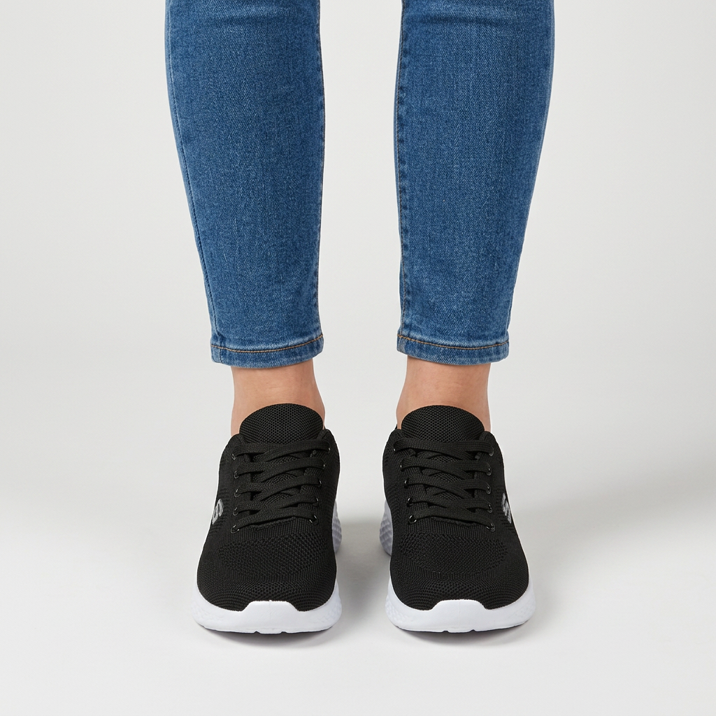 Alixia sneaker in rete nero e bianco