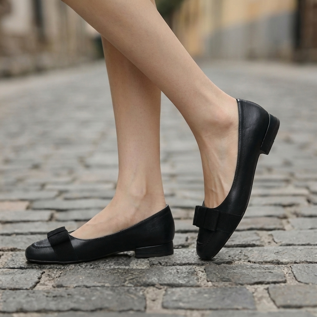 Camille | Leather Ballet Flats