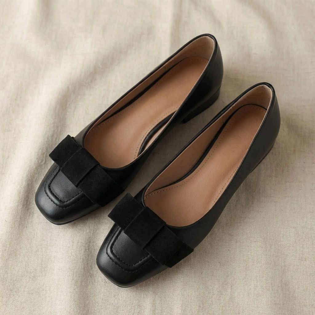 Camille | Leather Ballet Flats