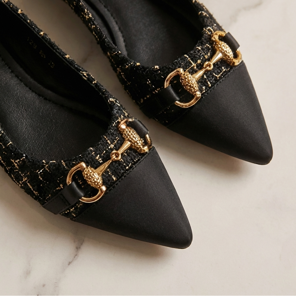 Verona | Tweed Ballet Flats
