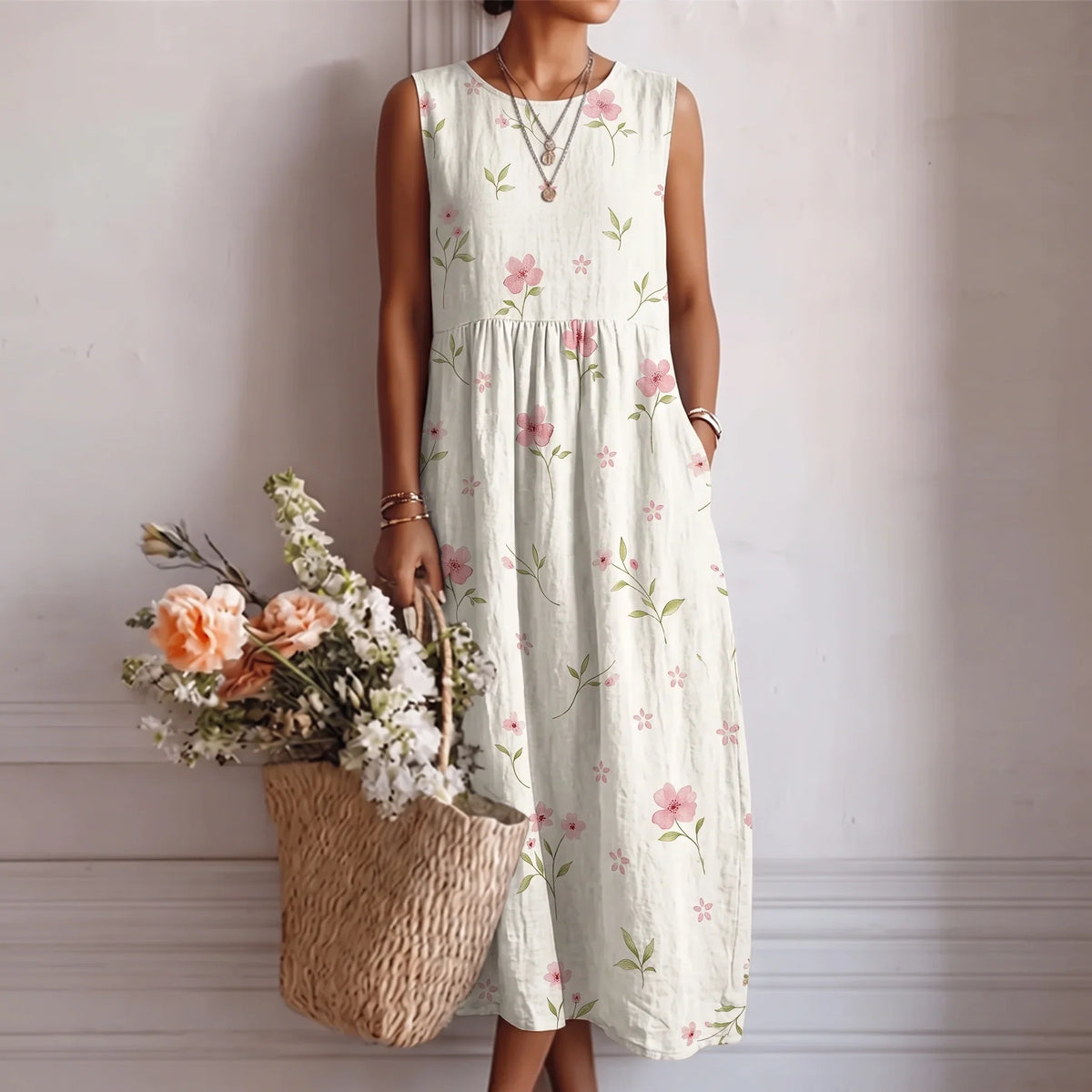 Alba | Flowing Midi Dress