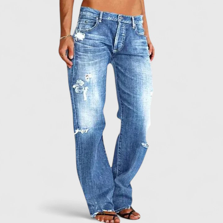 Dakota | Jeans bootcut dal look vintage effetto vissuto
