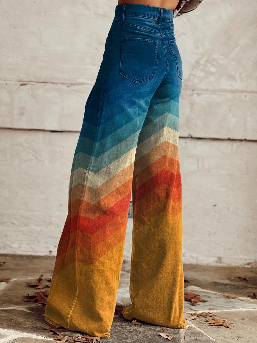 Sigrid | Pantaloni eleganti con motivo a zig-zag