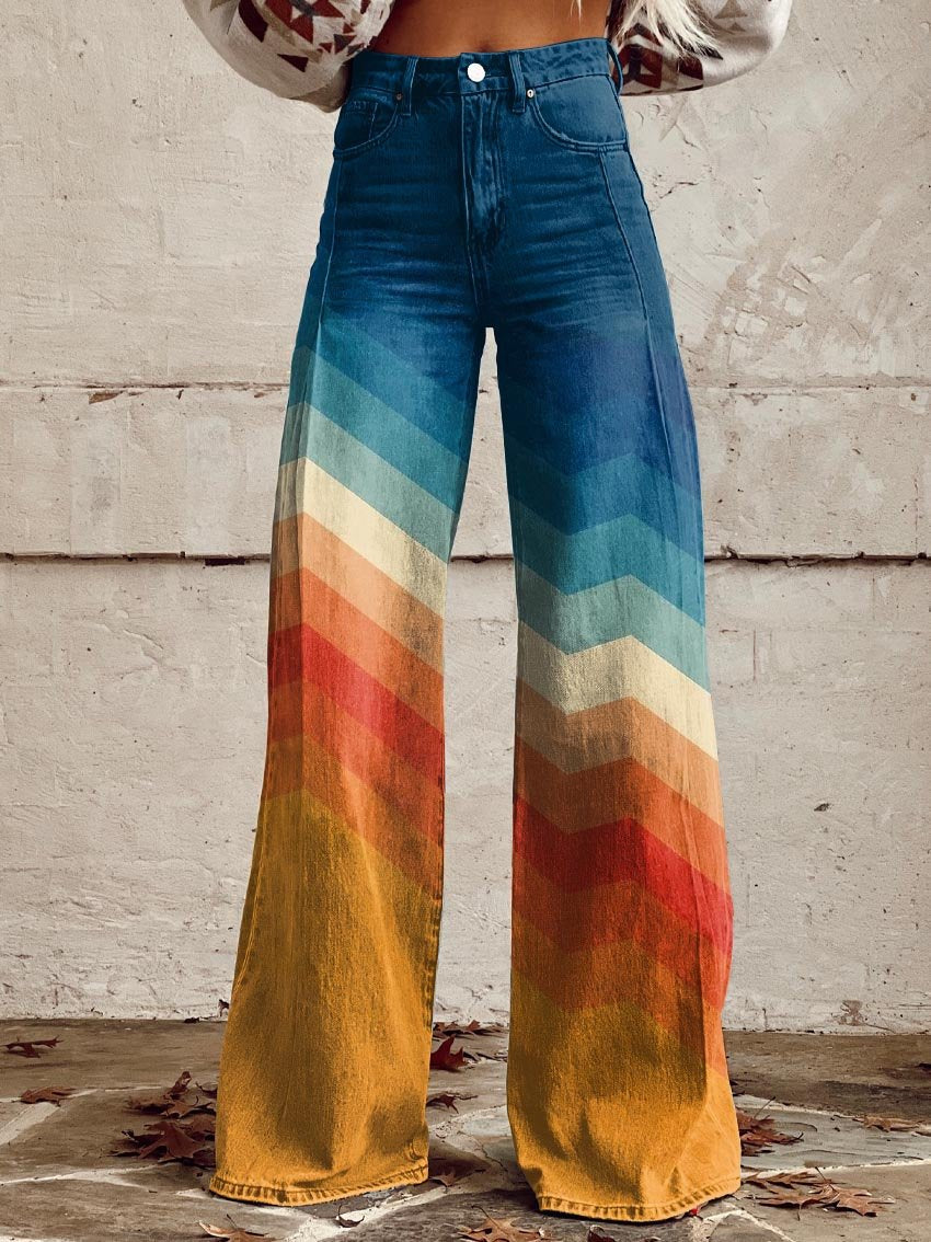 Sigrid | Pantaloni eleganti con motivo a zig-zag