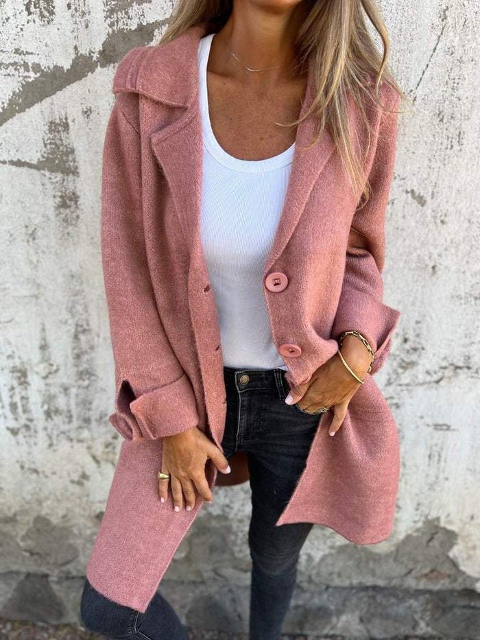 Gwendolen | Cappotto monopetto con colletto a revers