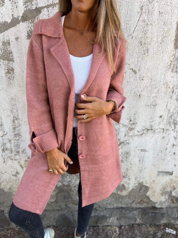 Gwendolen | Cappotto monopetto con colletto a revers