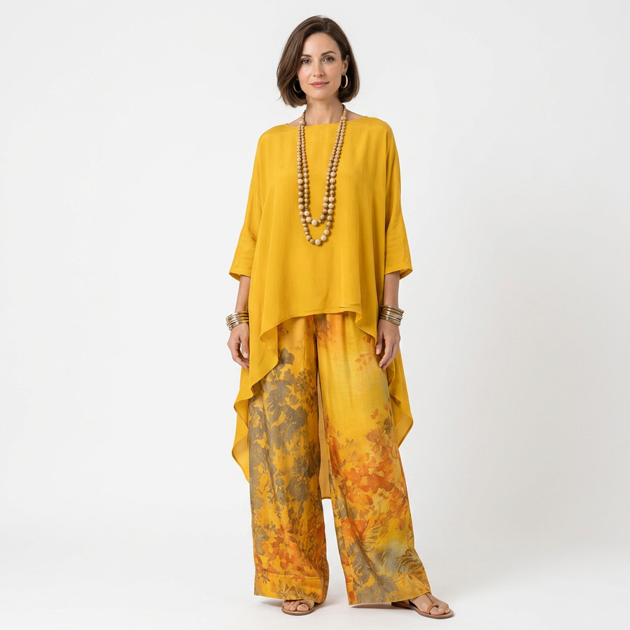 Liéta | Asymmetric Tunic Two-Piece Set