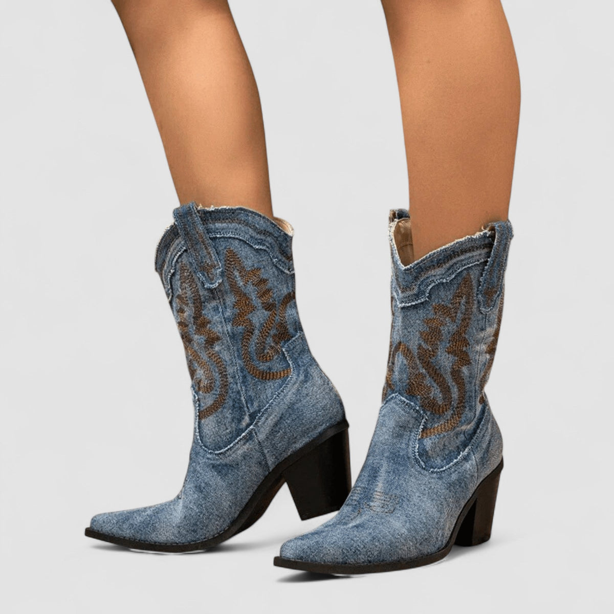 Selena | Orthopaedic Denim Ankle Boots