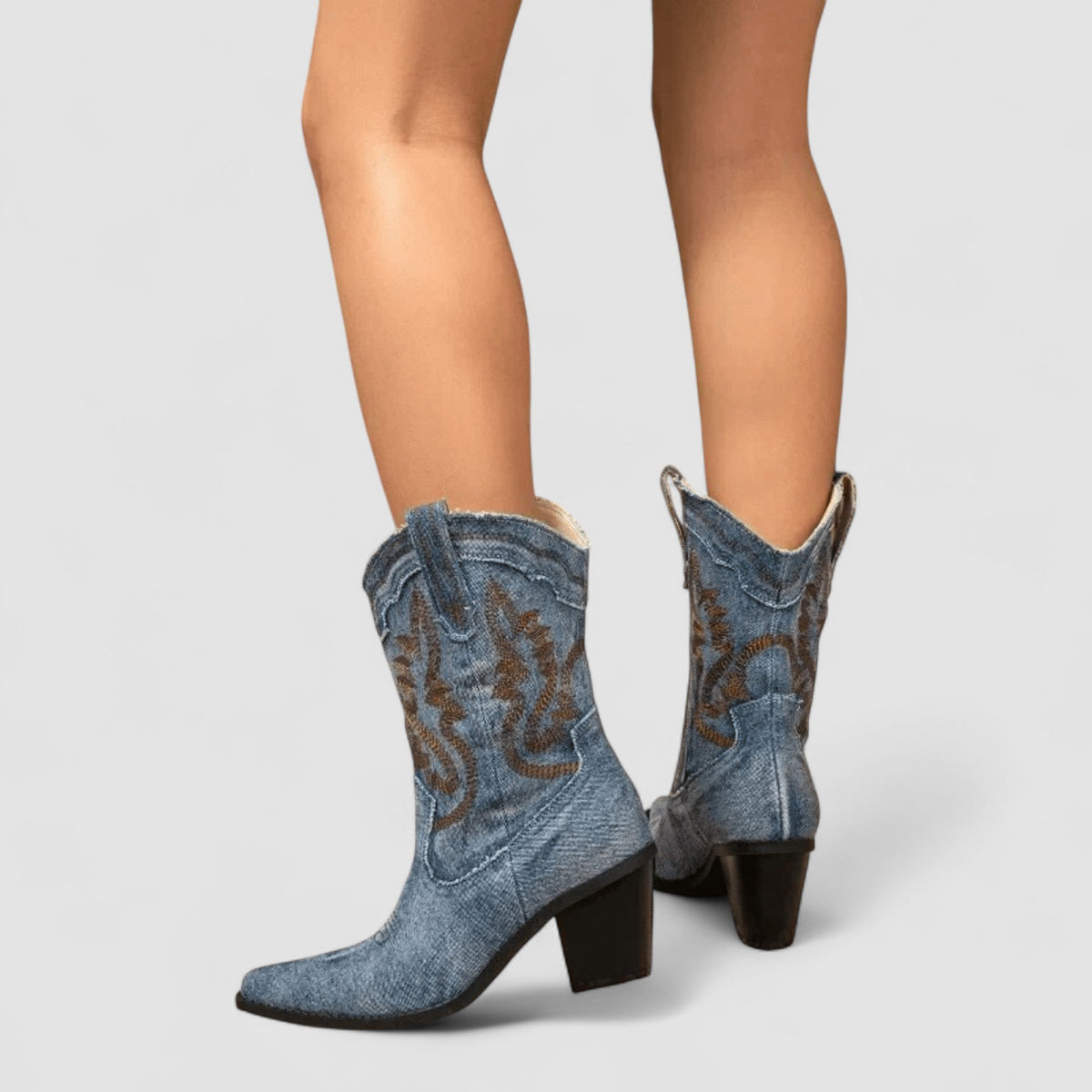 Selena | Orthopaedic Denim Ankle Boots