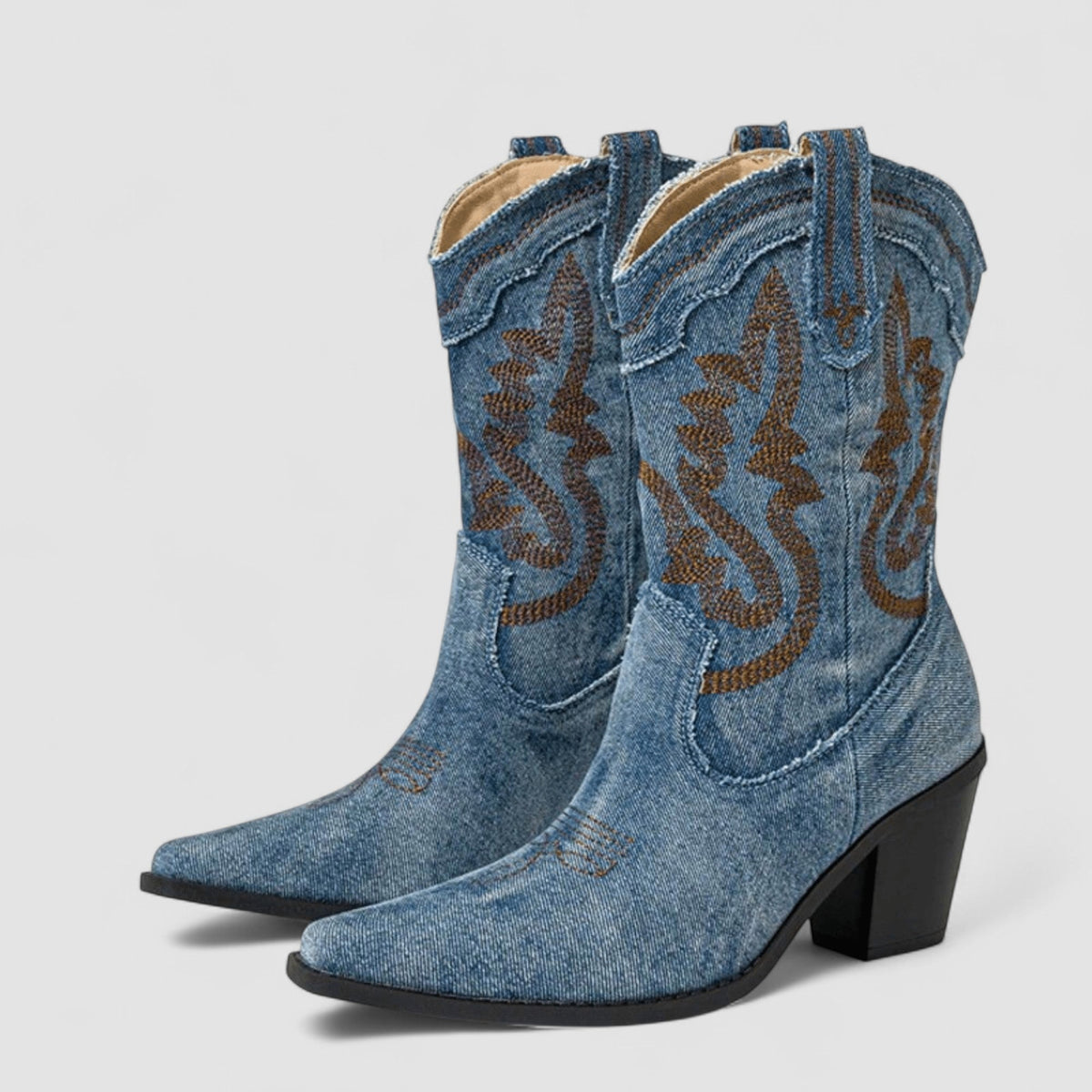 Selena | Orthopaedic Denim Ankle Boots