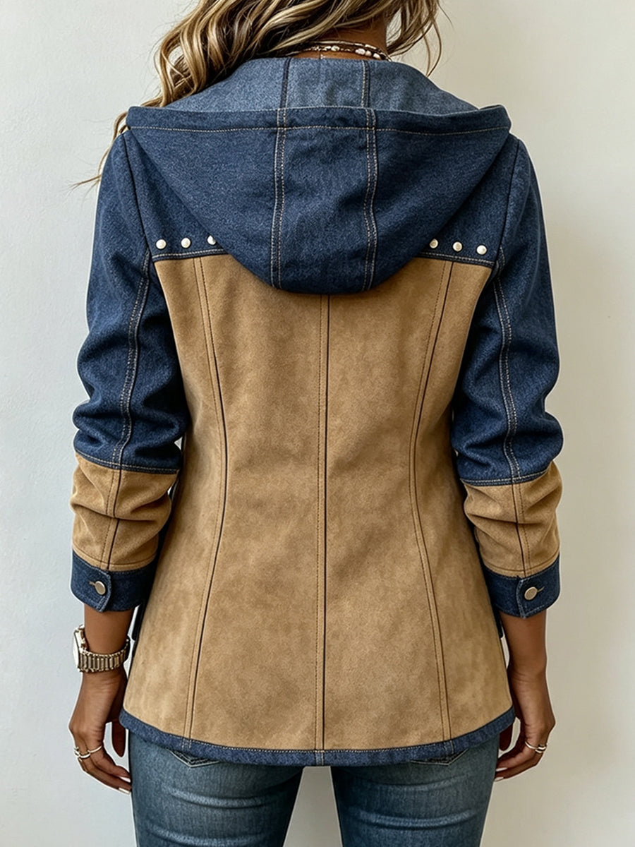 Fawnridge | Giacca patchwork con cappuccio