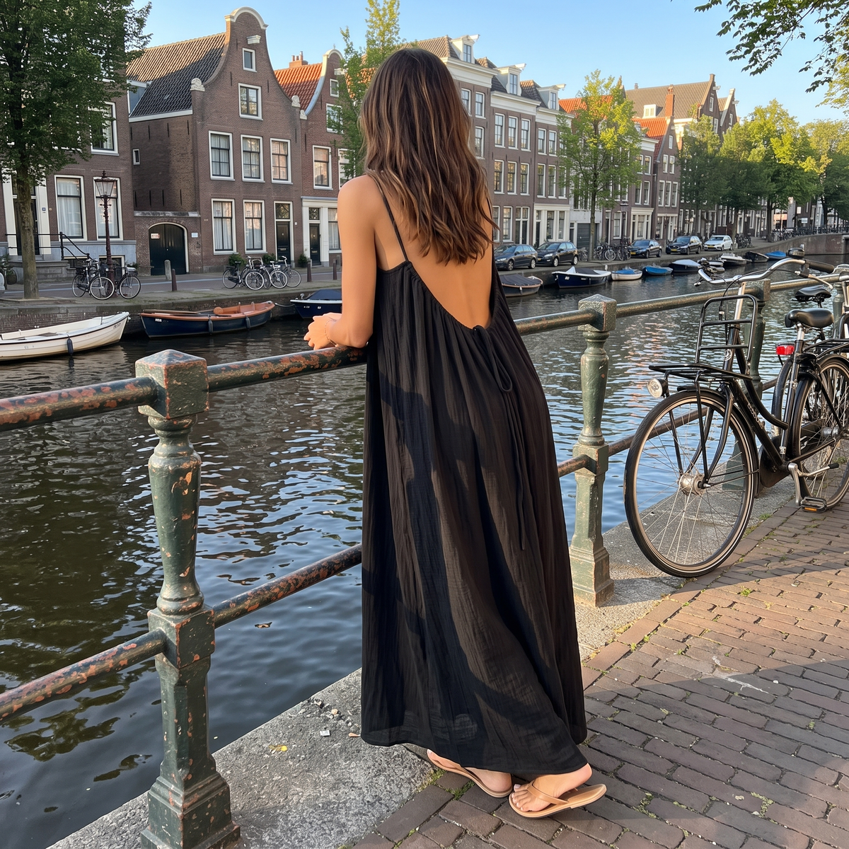 Serafina | Open-Back Maxi Dress