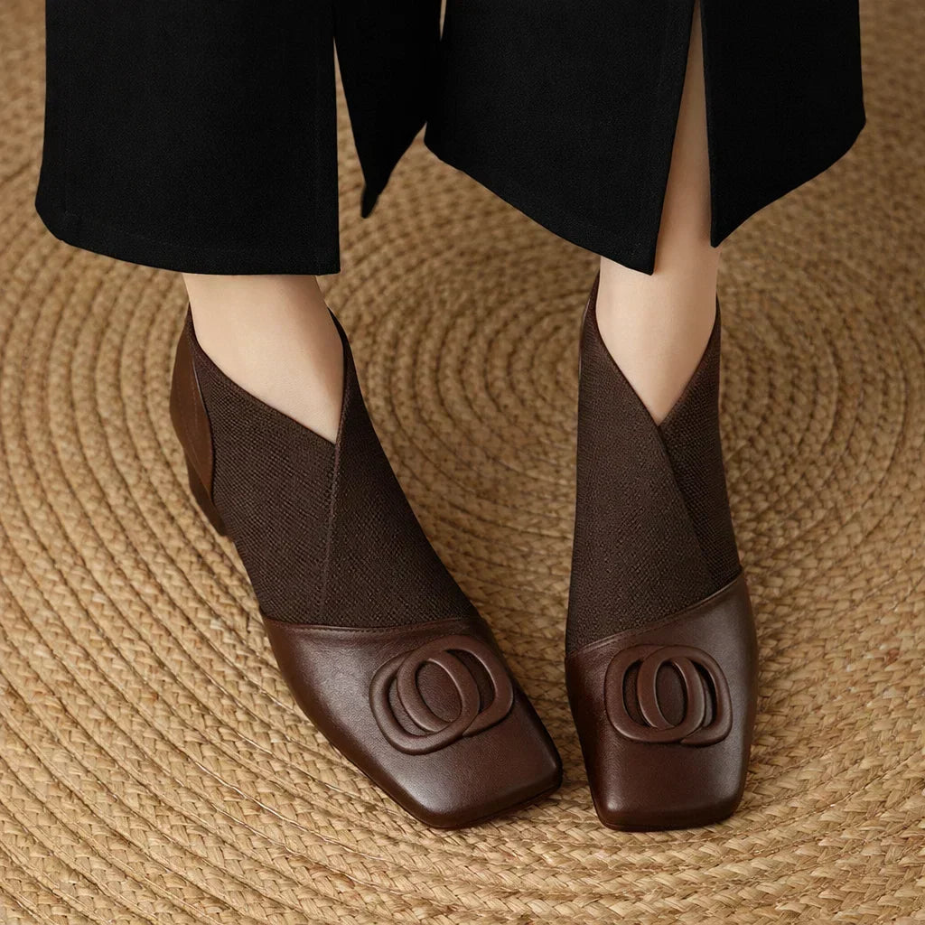 Opium | Leather Ankle Boots