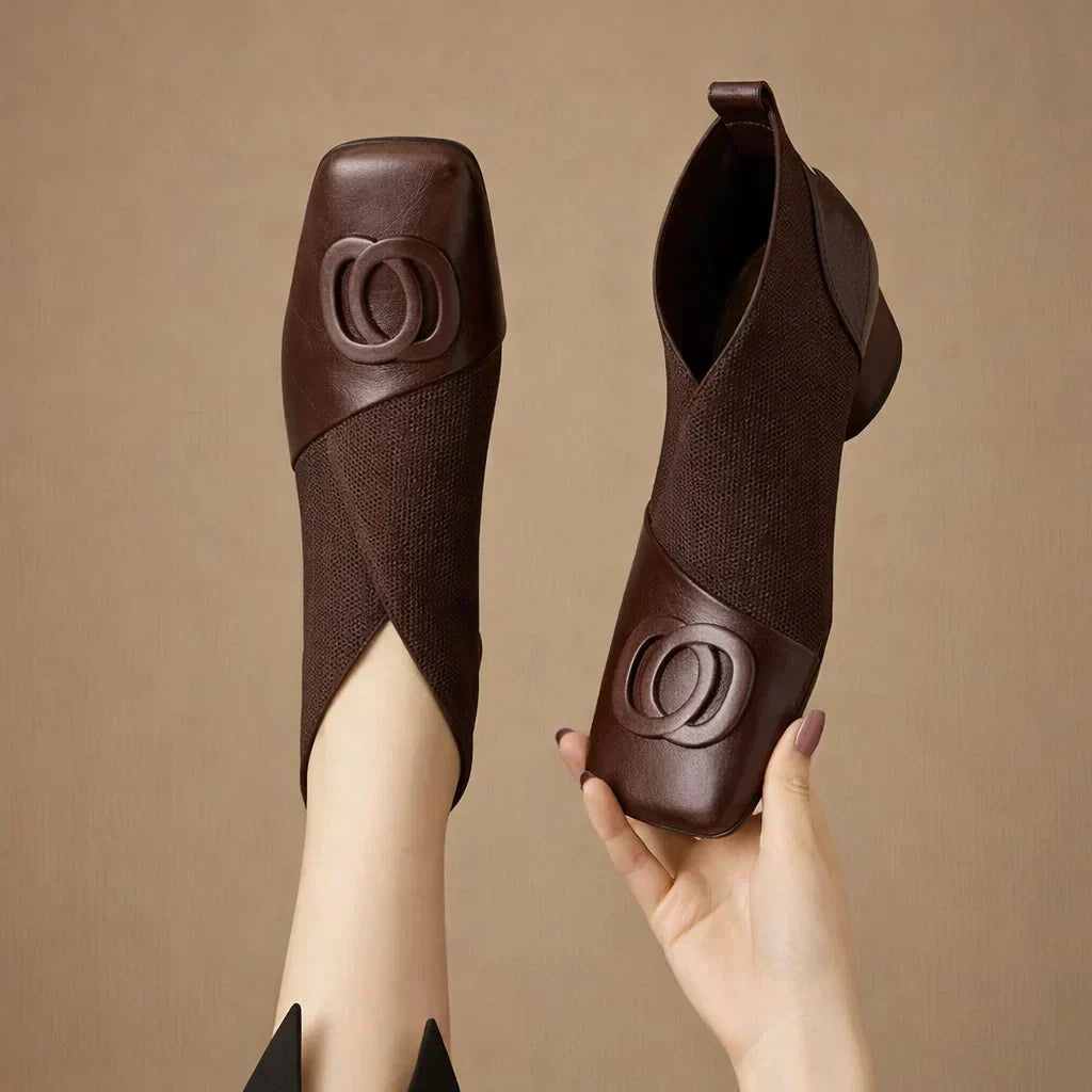 Opium | Leather Ankle Boots