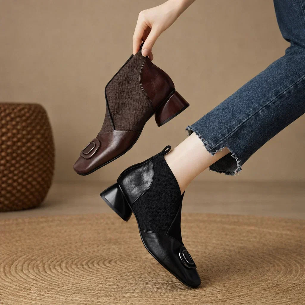 Opium | Leather Ankle Boots