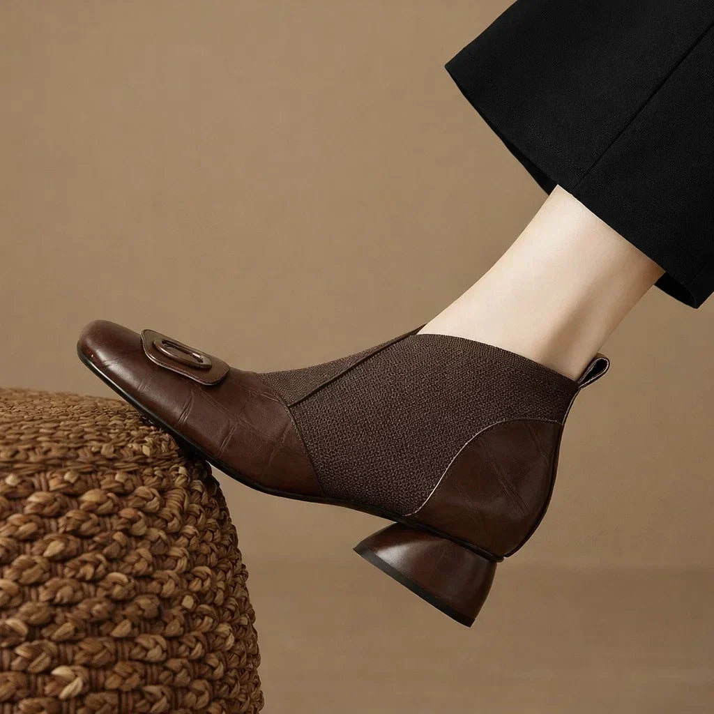 Opium | Leather Ankle Boots