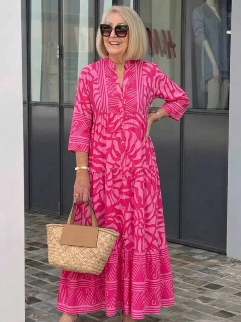 Marielle | Buttoned Midi Dress