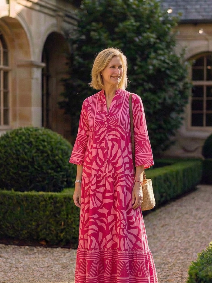 Marielle | Buttoned Midi Dress