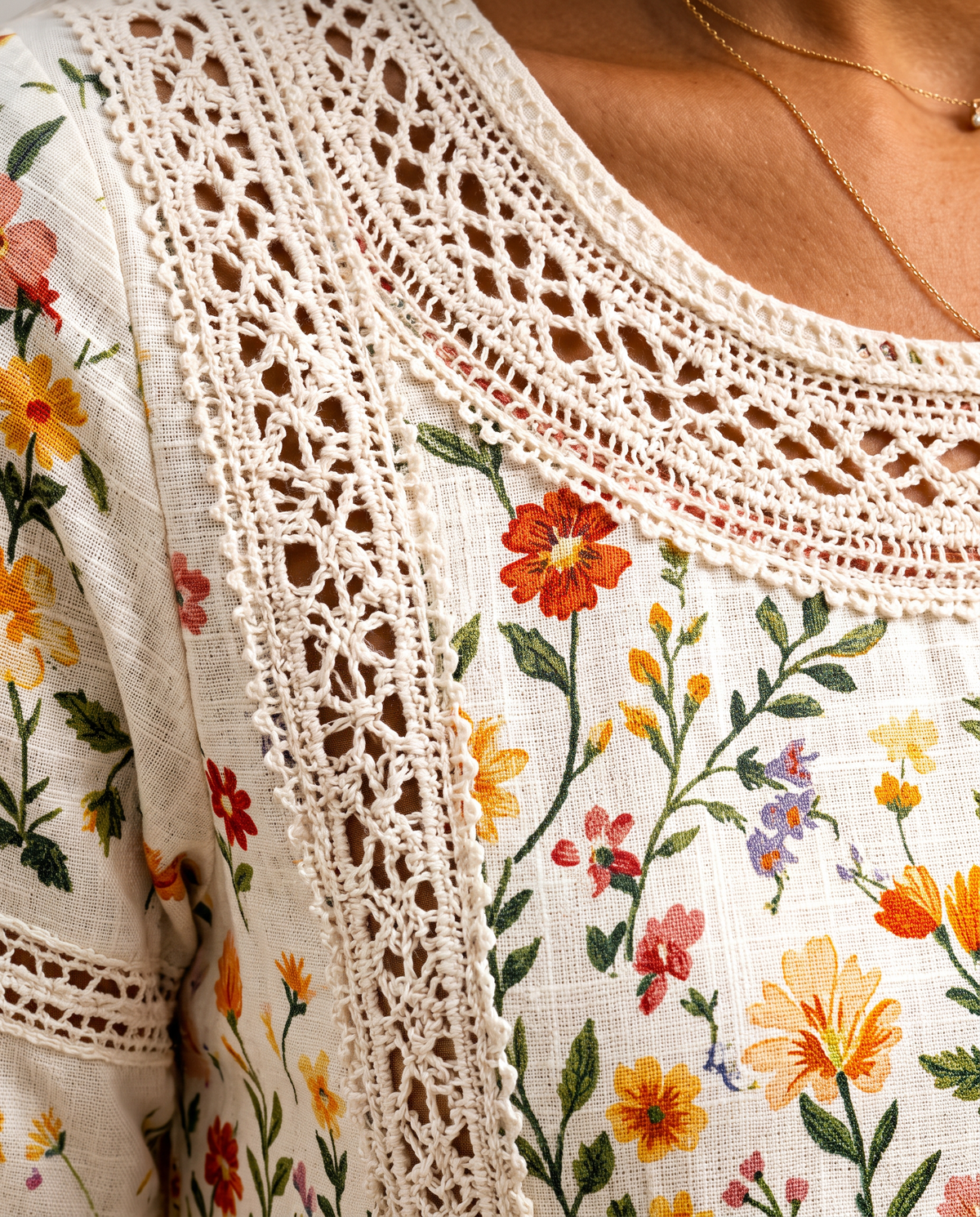 Vestito midi Wildflower Meadow Charm