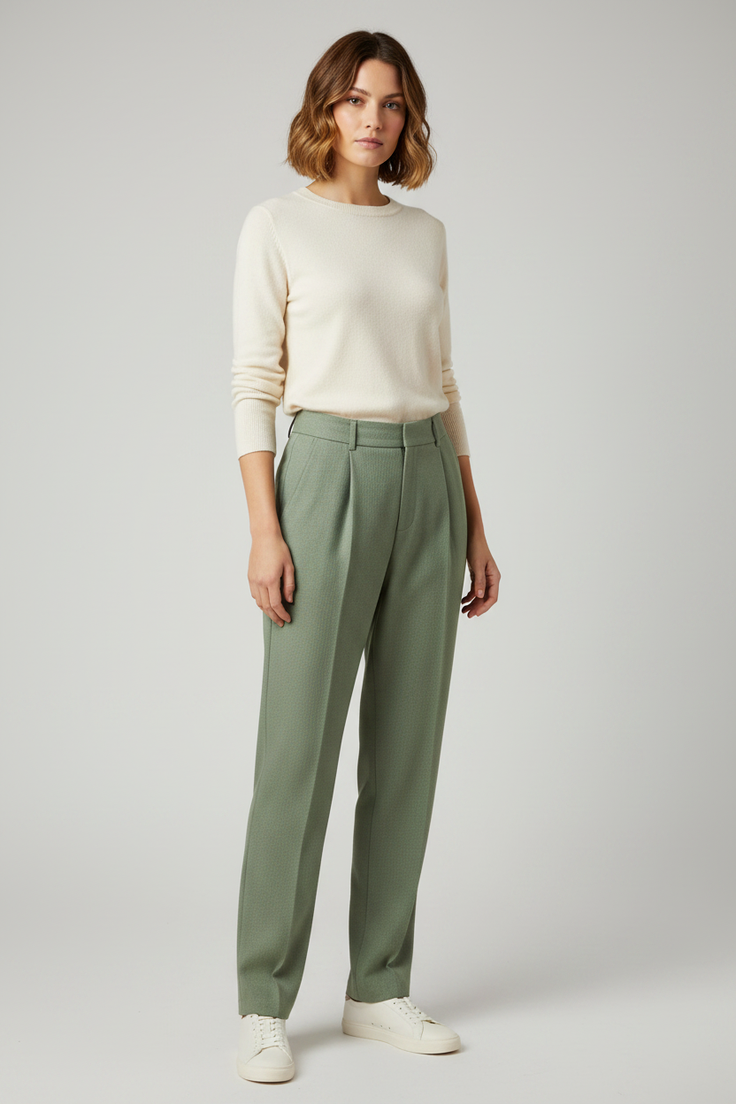 Calista | Summer Trousers with Elastic Waist